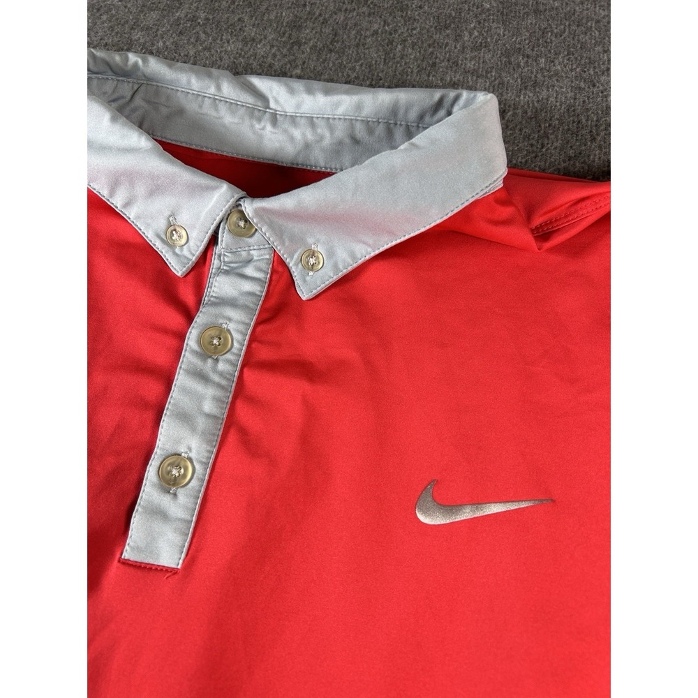 Nike Golf Tour Performance Dri-Fit Stretch Short Sleeve Red Polo Size XL